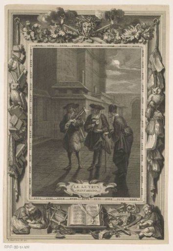 Three men on the street at night
