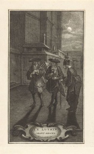 Three Men on the Street at Night (Small Variant)