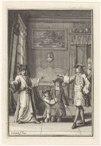 Two Men Disappearing into the Floor