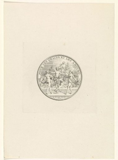 Medal with Apollo and the three Graces