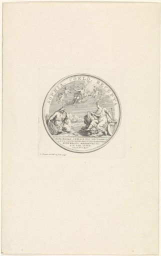 Medal with the personifications of Ireland and England