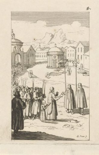 A Procession Towards a Temple