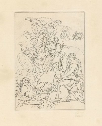 Allegorical Representation with a Laureate Figure