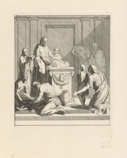 A Calf Being Prepared for Sacrifice