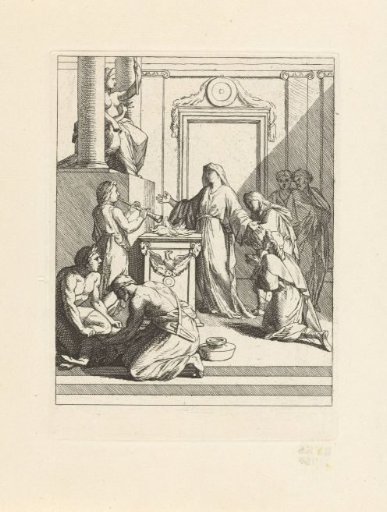A Calf Being Prepared for Sacrifice to Juno