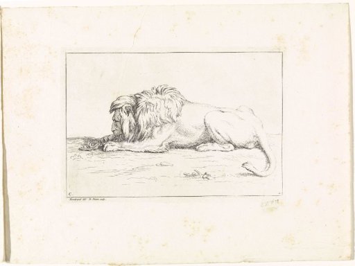 Landscape with a Recumbent Lion