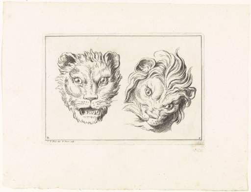 Two Lion Heads