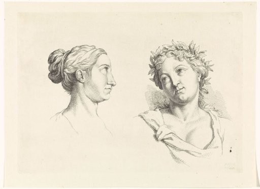 Studies of a Female Head and Bust