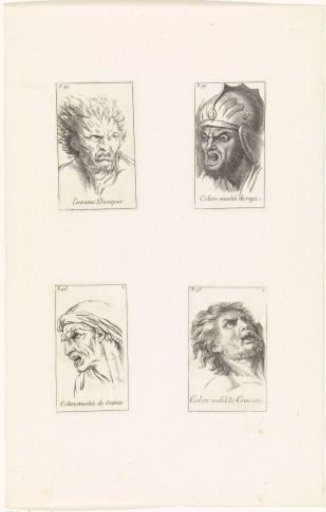 Representations of various emotions