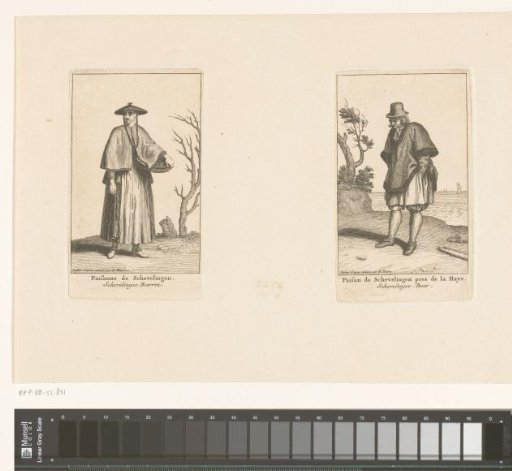Peasant woman and peasant man from Scheveningen