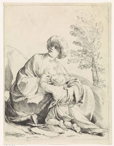 A nursing woman