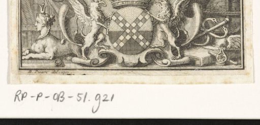Crowned Coat of Arms with St. Andrew's Cross