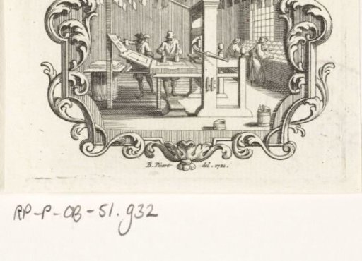 Interior of a printing house