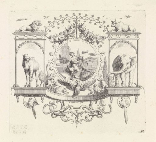 Amphion playing the lyre