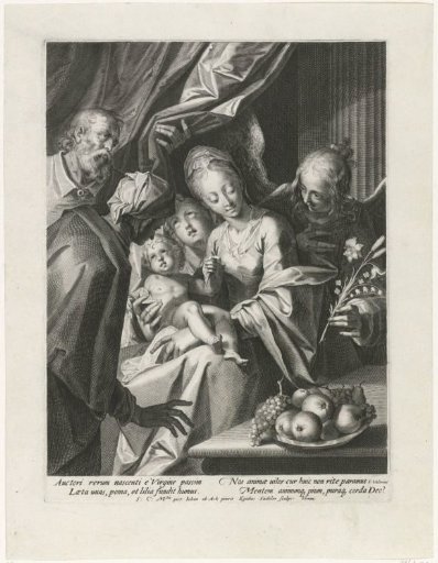 Holy Family with Saint Anne and Two Angels