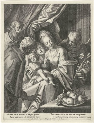 Holy Family with Saint Anne and Two Angels