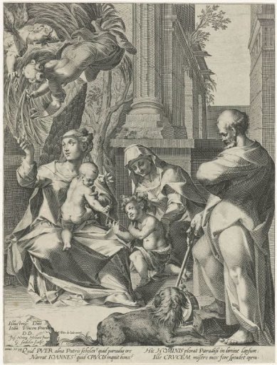 Holy Family with Elizabeth and John the Baptist as a Child