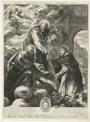 Dominic Receives the Commission to Preach from Peter and Paul