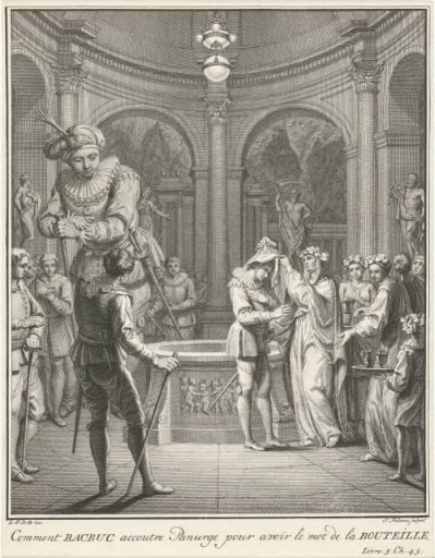 Panurge and the high priestess Bakbuk