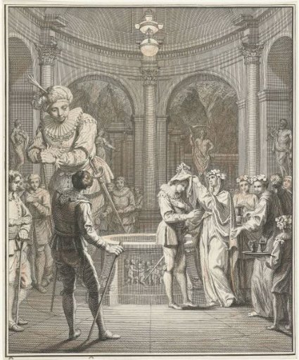 Panurge and the high priestess Bakbuk