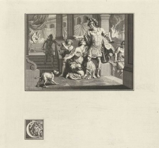 Aeneas Fleeing from Burning Troy