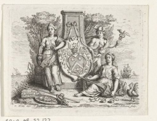 Justice, Temperance and Mercury at a Memorial Pillar