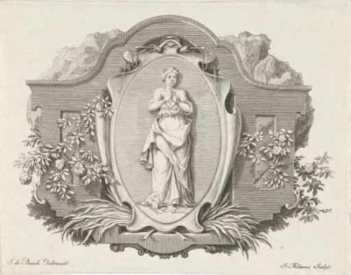 Vignette with the personification of Patience