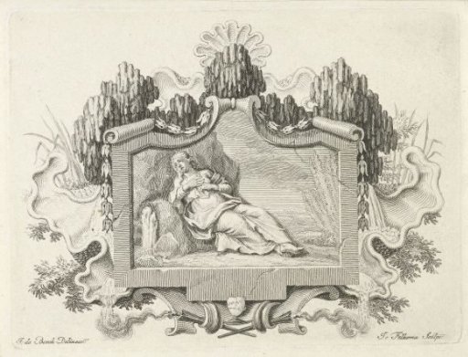 Vignette with the personification of Repentance