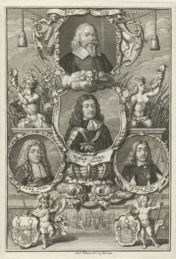 Portraits of Four Members of the Danish Juel Family