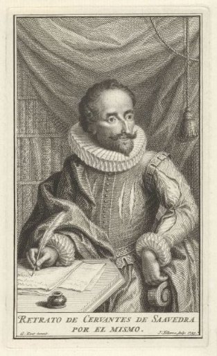 Portrait of Miguel de Cervantes de Saavedra