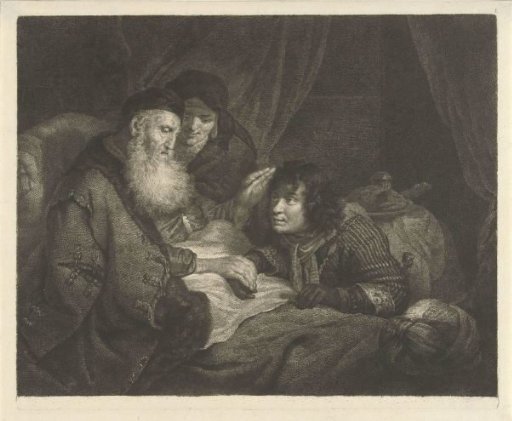 Isaac blesses Jacob