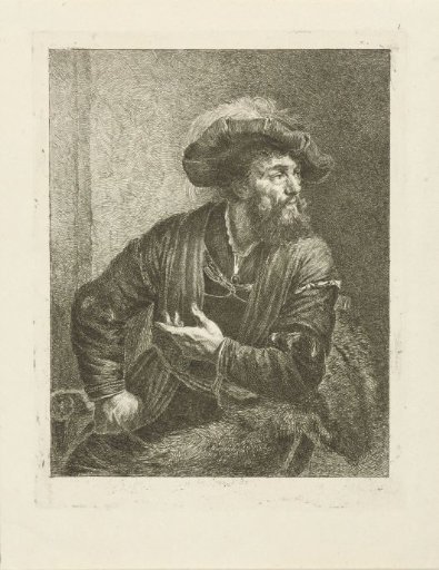 Portrait of an Unknown Man with a Feathered Cap