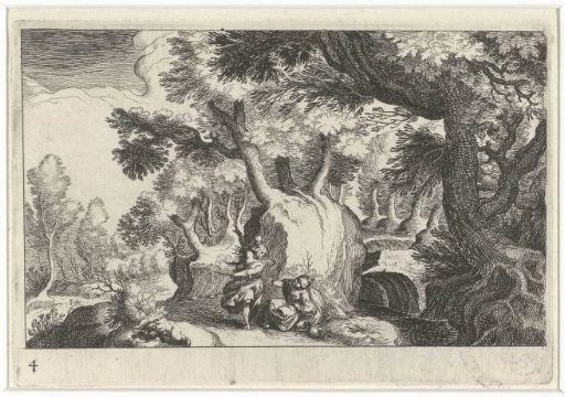Forest landscape with Hagar and Ishmael