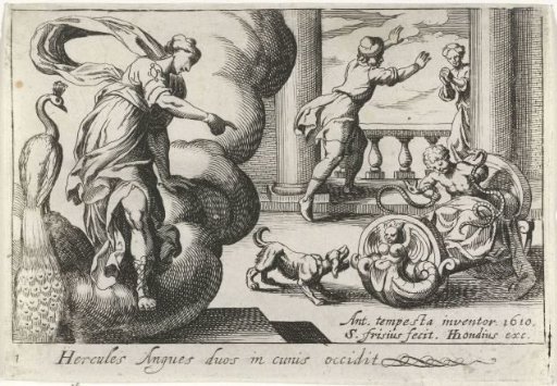 Young Hercules Strangles Two Snakes