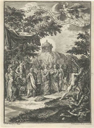Allegorical Representation with Enthroned Liberty