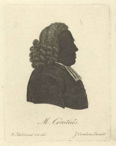 Silhouette portrait of Melchior Corstius