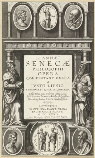 Title page for L. Annaei Senecae Philosophi Opera, 1615