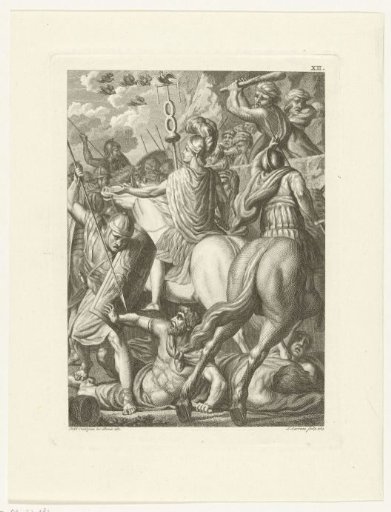 Germanicus during a battle with the Germans