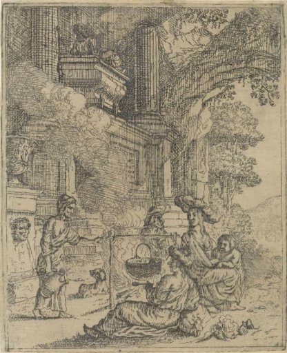 Ruin with Gypsies