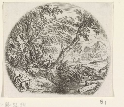 Landscape with Two Kneeling Figures