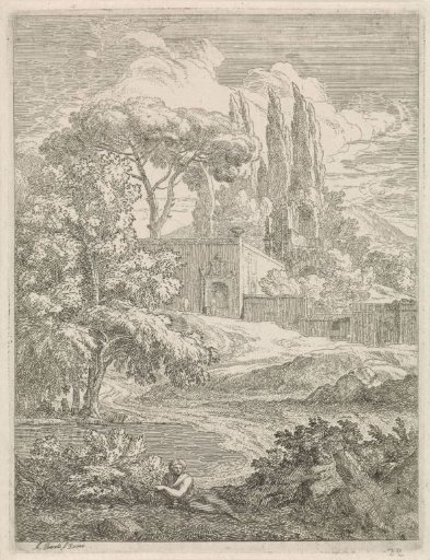 Landscape with a villa