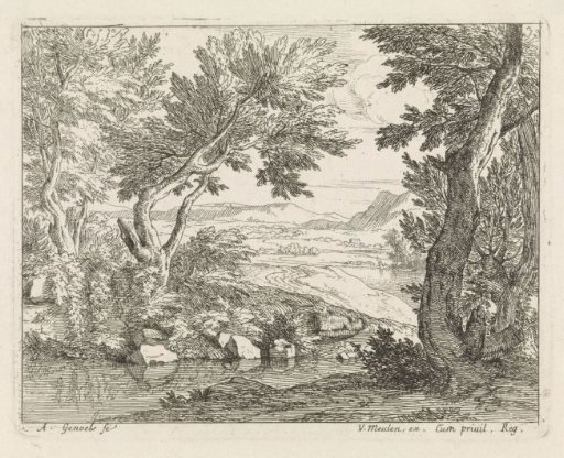 Landscape with a brook
