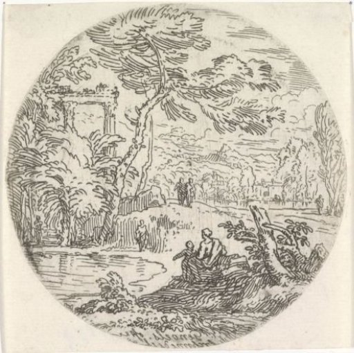 Landscape with a pond