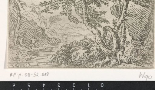 Landscape with a sleeping satyr