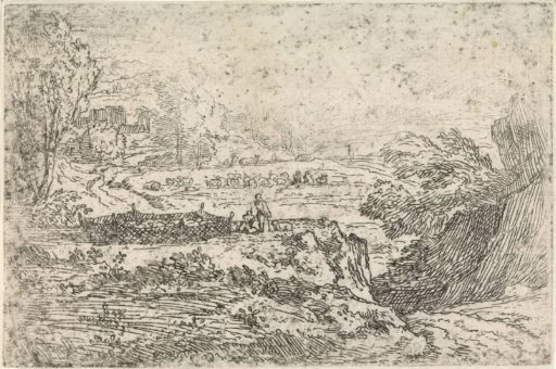 Landscape with sheep