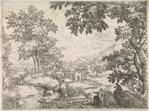 Arcadian landscape with river