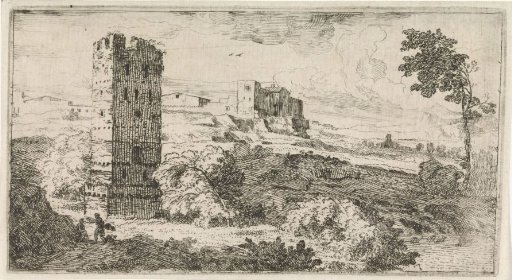 Landscape with square tower