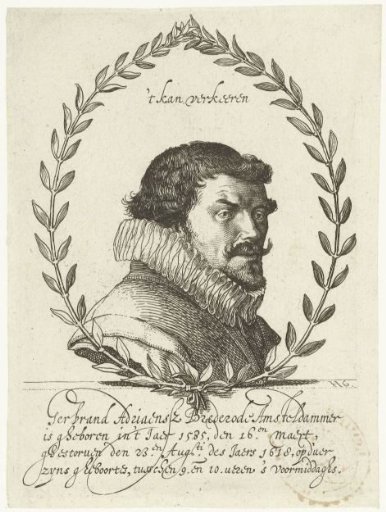 Portrait of Gerbrand Adriaensz. Bredero