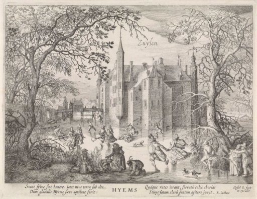 Winter: View of Zuylen Castle