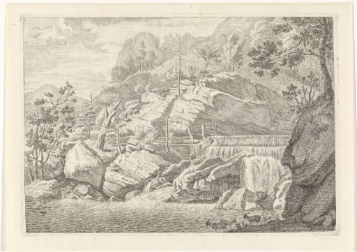 View of the great waterfall of Chartreuse